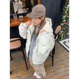 53.99Aidase American Style Trendy Personalized Thick Men and Women Retro Hooded Sweatshirt for Couples Loose Casual for Autumn and Winter aidase-shop