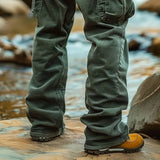 Aidase American Vintage Corduroy Pants For Men Foot Elastic Windproof Design Big Pocket Cargo Pant  Autumn Winter Casual Loose Trousers aidase-shop