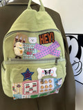AIDASE  -  Cute Girl Canvas Backpack with Niche Design Backpack Versatile Campus Backpack aidase-shop