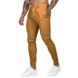 AIDASE  -  Spring Autumn Male Solid Color Slim Cargo Pants Homme Casual Fashion Simple All-match Pencil Trousers Sweatpants Men's Clothing aidase-shop