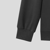 AIDASE  -  Tops Korean Style Fashion Men O-neck Bow Ribbon Design Sweater Casual Streetwear Solid Long Sleeved Pullovers S-3XL aidase-shop