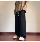 AIDASE  -  American Retro Casual Pants Men Summer Thin Breathable Cool Trendy Loose Straight Leg Floor-Length Long Pants Men aidase-shop