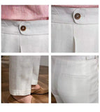Aidase 100% Linen Italian Naples Pants Men High Waist Straight  Suit Trousers Spring Summer Fashion Lightweight Breathable Casual Pants aidase-shop