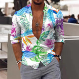 AIDASE  -  Loose Wrinkle-Free New Men'S Shirt Men Long Sleeve Winter Casual Printed Shirts Fashion Top Blouse Shirts Shirts For Man 셔츠 aidase-shop