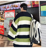 AIDASE  -  Gray Open Cardigan Men's Loose Lazy Style Knitted Sweater Autumn Trendy Brand Casual Loose Fit Winter Comfortable Top aidase-shop