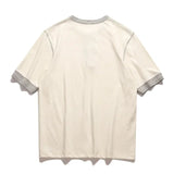 AIDASE  -  Three Needle American Retro Heavy T-shirt Men's Amikaji Pure Cotton Tube Weaving T-shirt Henry Collar Unisex Short Sleeved Shirt aidase-shop