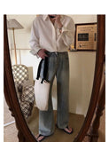 AIDASE  -  Korean Version Solid Color Elastic Fashionable Top Men Solid Color Free Long-sleeved Shirt for Autumn New High-end Trendy Shirt aidase-shop