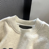 AIDASE  -  Korean Simple Letter Sweatshirt for Women Spring Autumn Thin Loose Long Sleeve Pullover  Lady Casual O-Neck Tops aidase-shop