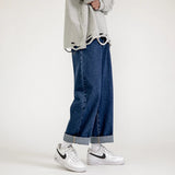 AIDASE  -  Men's Jeans Pants Straight Trousers for Men Jean Spring Denim Mens Man Male Trendyol Streetwear Korean Fashion Men Boys  Sale aidase-shop
