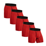 AIDASE  -  5pcs Front opening Boxers man polyester underpants men underwear sexy Men's panties gifts Mens boxer shorts calecon aidase-shop