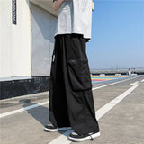 AIDASE  -  Japanese Overalls Men Functional Multi-pocket Pants Korean Urban Streetwear Trend High-end Elastic Waist Lace Casual Trousers aidase-shop