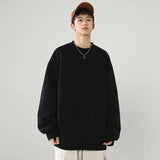 AIDASE  -  Light ey Heavyweight round Ne Hoodie for Men Trendy Brand Cool Base Layer irt Cleanfit Overhead Jaet Autumn Wear aidase-shop