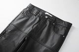 AIDASE  -  Men's Solid Color Simple Basic Casual Trendy Straight Black Jeans Pants Male Fashion High Street Denim Trousers Bottom Clothes aidase-shop