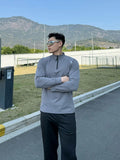 AIDASE  -  Men's Fashion Outdoor Quick-drying Half-zipper T-shirt Casual Long-sleeved Pullover Running Fitness Training Jacket aidase-shop