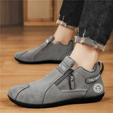 AIDASE  -  Men's Casual Slip-On Work Shoes Lightweight Spring Autumn Winter Seasonal Flat Bottom Sports Shoes Comfortable All-Match Bean... aidase-shop
