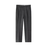 AIDASE  -  Korean Fashion Woolen Suit Pant Men Waist Button Straight Trouser Autumn Winter Business Casual Loose Light Mature Style Pants aidase-shop