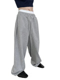 AIDASE  -  Men Drawstring Waist Loose Straight Leg Wide Leg Sports Sweatpants With Pockets aidase-shop