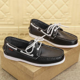 AIDASE  -  Popular Casual and Fashionable Sports Shoes PU European and American Lace Up Business Brand Le Fu Shoes Size 39-47 Men Shoes aidase-shop