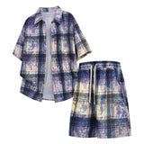 AIDASE  -  3 Piece Suit Men Classic 2 Piece Men'S Outfit Men'S Shirt Men'S Shirt Men'S Set Floral Pattern Floral Short Men'S Summer Suits aidase-shop