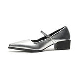 AIDASE  -  New Womens Mary Jane Shoes Fashion Soft Leather Low Heels for Woman French Pointed Tip Casual Shoes Designer Shoes Zapatos Mujer aidase-shop