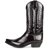 Luxury Cowboy Boots for Men Vintage Knight Shoes Leather Embroidery Mid Heel Motorcycle Boots New Casual West Boot Botas aidase-shop