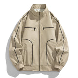 Aidase Leather Jacket Men Fashion Motocycle Jackets Stand Colar Pu Fall Winter Outwear Casual Faux Leather Coats Man Men's Clothing Top aidase-shop