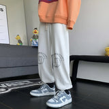 Aidase Straight Men's Sweatpants Flated Loose Jogger New Items In Baggy Trousers Goth Vintage Summer Casual Stylish Man Sweat Pants