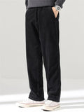 AIDASE  -  Loose Straight Leg Corduroy Men's Pants Spring Autumn New American Retro High Waist Wide Leg Casual Trousers for Men aidase-shop