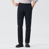 AIDASE  -  Summer New Fashion Men Solid Color Simple Basic Casual Trendy Daily Straight Silk Trousers American European Male Pants Clothes aidase-shop