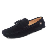AIDASE  -  Summer New Driving Flats Stylish Style Male Moccasins Business Shoes Fashion Trendy Lazy Loafers Suede Leather Mens Casual Shoes aidase-shop