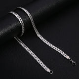 AIDASE  -  Stainless Steel Encrypted NK Embossed Chain Necklace Men's Hip Hop Choker Women Fashion Jewelry Trendy Accessories aidase-shop