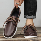 AIDASE  -  Popular Casual and Fashionable Sports Shoes PU European and American Lace Up Business Brand Le Fu Shoes Size 39-47 Men Shoes aidase-shop