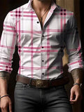 AIDASE  -  New Casual Digital Printing Plaid Men's Long-Sleeved Shirt aidase-shop
