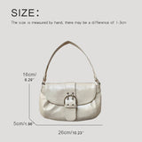 AIDASE  -  Vintage Bags For Women Luxury Designer Handbags And Purses New In PU Waxed Leather Belt Decoration Small Underarm Shoulder aidase-shop