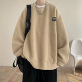 Aidase Autumn New Solid Hoodie Men Harajuku Fashion Casual Oversized Hoodies Korean Man Harajuku Crewneck Hoodie 5XL aidase-shop