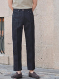 AIDASE  -  Faionable Casual Bla Straight Leg Men's Jeans Premium Feel Trendy All-Match Briti Sle Long Pants for Young Men aidase-shop