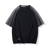 AIDASE  -  Ice Silk Quick Dry Loose Fit round Neck Short Sleeve T-Shirt Sportswear Versatile Thin Summer Top for Men Fashion Urban Style aidase-shop