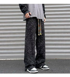 AIDASE  -  Creative Tie-Dye Casual Pants Men's American High Street Trend Straight Leg Stylish Sportswear aidase-shop