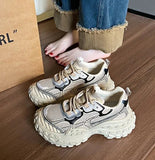AIDASE  -  Women's Summer New Mesh Breathable Platform Wedge Sneakers Thick Sole Casual Chunky Dad Shoes aidase-shop