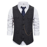 Aidase Single Breasted Vest Sportsman Vest Gilet Men Suits for Wedding Vests Men Skin Waistcoat Steampunk Full Men's Suit aidase-shop