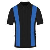 Aidase Men's Casual Business Knit Short Sleeve Polo Shirt Button-down Breathable Well Fitting Fashion Knitwear Summer Streetwear M-3XL