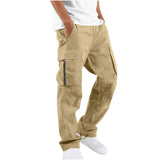 AIDASE  -  Summer New Men's Work Pants European and American Foreign Trade Drawstring Multi Pocket Casual Pants aidase-shop