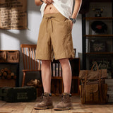 AIDASE  -  Summer Track Cargo Shorts Men's Streetwear Fashion Loose Casual Lightweight Quick Dry Beach Shorts Cityboy Short Pant aidase-shop