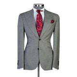 Aidase Classic Cotton Men's Suit Wedding Business Slim Fit 2-Pieces Tailor-Made Groom Groomsman Formal Occasions Size Customized aidase-shop