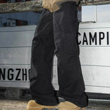 AIDASE  -  Spring Autumn Big Pocket Men's Cargo Pants Loose Straight Wide Leg Trousers Baggy Outdoor Workwear Pants Man Hip Hop Sweatpants aidase-shop