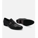 AIDASE  -  New Men's Business Shoes High-End Italian Leather Carved Floral Slip-On Buckle Low-Top Breathable Rubber Outsole Derby aidase-shop