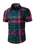 AIDASE  -  Classic Simple Geometric Lines Digital Printing Men's Business Summer Wide Loose Shoulder Short Sleeve aidase-shop