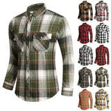 AIDASE  -  Loose Wrinkle-Free Men'S Streetwear Shirt Mens Fashion Casual Striped Linen Lapel Long Sleeve Shirt Top Blouse рубашка aidase-shop