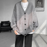 AIDASE  -  Plus Size 8XL-M Korean Style V-neck Cardigans Men Pocket Design Simple Sweater Autumn New Popular Male Casual Daily Knitted Coat aidase-shop