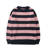 Aidase Striped Knitted Sweater Men Women Vintage Tate Langdon Loose Sweaters Harajuku Green Warm Autumn Jumper Pullover Unisex Casual aidase-shop